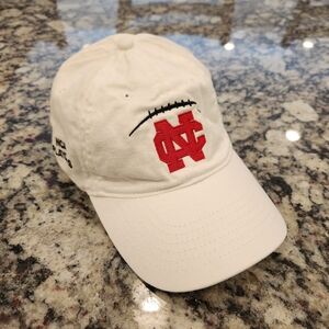 North Central College Nu-Fit Men's L/XL Embroidered Red And White Fitted Hat